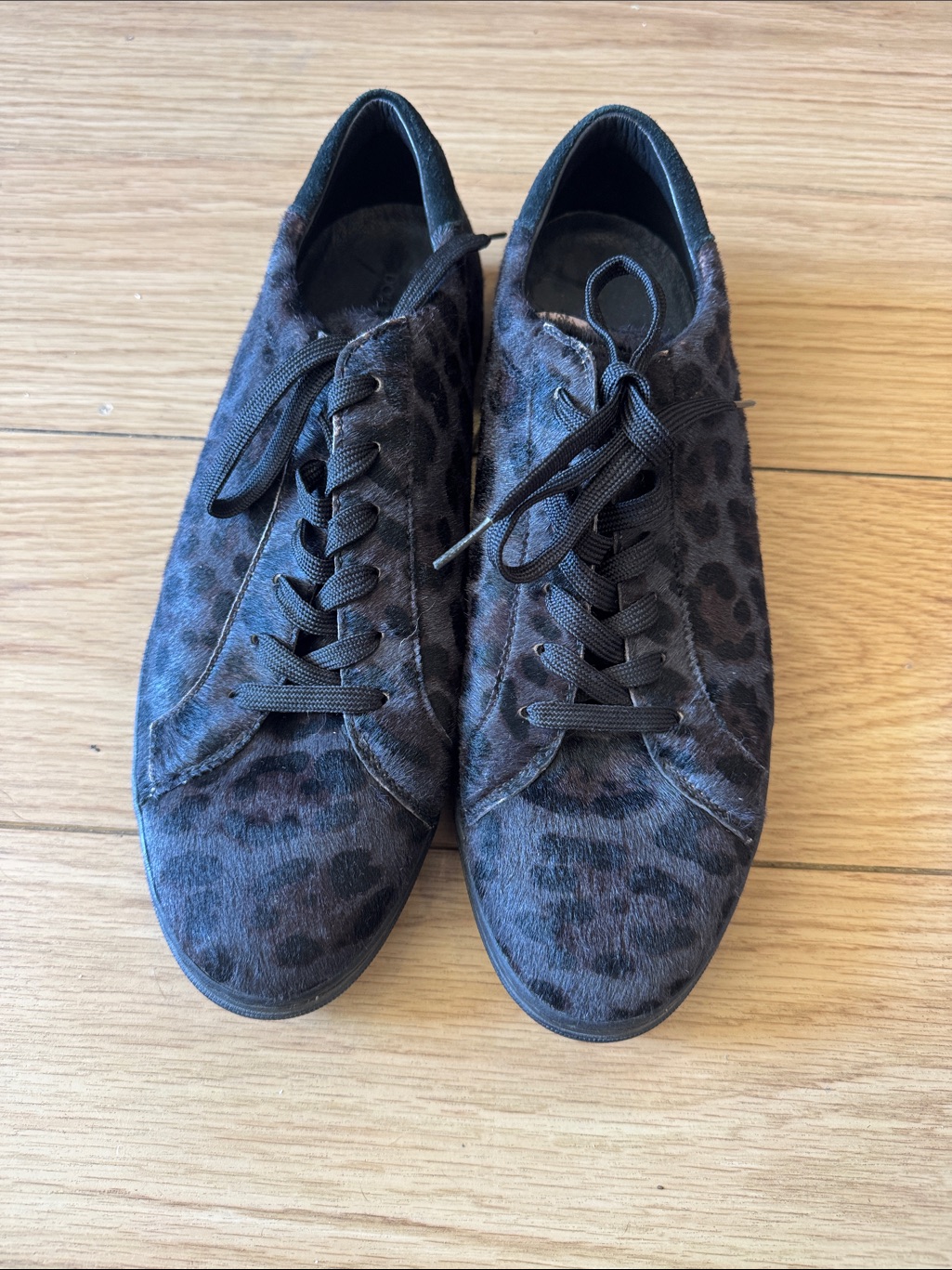 Louis Vuitton Men's Leopard-Print Lace-Up Sneakers In Black And Brown